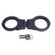 UZI Hinged Handcuff, Black - UZI-HC-H-B