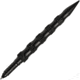 UZI Tactical Defender Pen w/ Black and Aluminum, 5 1/4in Overall, Black Aircraft Aluminum, SS Striking Point, Compatible w/ Standard And Fisher Space Pen Refills, UZI-TACPEN11-BK