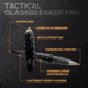 UZI Tactical Defender Pen W/ Glassbreaker &amp; Striking Point - UZI-TACPEN12-BK