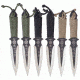 UZI Throwing Knife, Black and Silver UZK-TRW-006