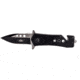 UZI Zaka Micro Rescue Steel Blade, Black and Grey UZK-FDR-010