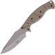V NIVES Alte Beast Coyote Fixed Blade Knife, 10in Overall, 4.5in Gray Finish D2 Tool Steel Drop Point, Coyote Brown G10 Handle, Black Kydex Sheath, Storage Case., VFB01GPGYCS
