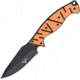 V NIVES Alte Beast Orange Fixed Blade Knife, 10in Overall, 4.5in Black D2 Tool Steel Drop Point, Orange G10 Handle, Black Kydex Sheath, Storage Case., VFB01GPBOR