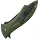 V NIVES Deplorable Linerlock Folding Knife, 5.5in Closed, 4in Black Aus-8 SS Blade, OD Green Frn Handle, Pocket Clip, Storage Case., V15FRNPBGR