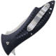 V NIVES Deplorable Linerlock Folding Knife, 5.5in Closed, 4in Satin Aus-8 SS Blade, Black Grooved Frn Handle, Pocket Clip, Storage Case., V15FRNPBK