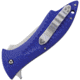 V NIVES Deplorable Linerlock Folding Knife, 5.5in Closed, 4in Satin Aus-8 SS Blade, Blue Grooved Frn Handle, Pocket Clip, Storage Case., V15FRNPBL