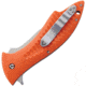 V NIVES Deplorable Linerlock Folding Knife, 5.5in Closed, 4in Satin Aus-8 SS Blade, Orange Grooved Frn Handle, Pocket Clip, Storage Case., V15FRNPOR