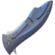V NIVES Deplorable Linerlock Folding Knife, 5.5in Closed, 4in Satin S35Vn SS Blade, Blue Satin Titanium Handle, Pocket Clip, Storage Case., V15TIPBL