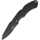 V NIVES Rocky II Lockback Folding Knife, 4.63in Closed, 3.25in Black Oxide Coated D2 Tool Steel Drop Point, Black Sculpted Frn Handle, Thumb Stud, Pocket Clip, Storage Case., V09FRNPBBK2