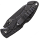 V NIVES Rocky II Lockback Folding Knife, 4.63in Closed, 3.25in Black Partially Serrated D2 Tool Steel Drop Point, Black Sculpted Frn Handle, Thumb Stud, Pocket Clip, Storage Case., V09FRNPSBBK