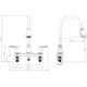 Valterra Pf221404 Faucet 8in Deck Brushed Nickel Hi Arc Spout Pull Down 2 Handle, PF221404