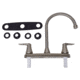Valterra Pf221403 Faucet 8in Deck Brushed Nickel Hi Arc Spout 2 Handle, PF221403