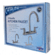 Valterra Pf221403 Faucet 8in Deck Brushed Nickel Hi Arc Spout 2 Handle, PF221403