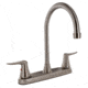 Valterra Pf221403 Faucet 8in Deck Brushed Nickel Hi Arc Spout 2 Handle, PF221403