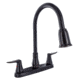 Valterra Pf221503 Faucet 8in Deck Rubbed Bronze Hi Arc Spout Pull Down 2 Handle, PF221503