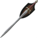 Valyrian Steel Caesura Sword of Kvothe, 27.88 blackened finish 1060HC steel blade, Brown leather wrapped handle with twisted wire acc, FCF001