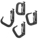 Vanquest Gear GRIMLOC Locking D-Ring - 4 Pack, Black, Small 99GRMLX4-BK