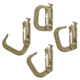 Vanquest Gear GRIMLOC Locking D-Ring - 4 Pack, Coyote Tan, Small 99GRMLX4-CT
