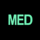 Vanquest Gear MED Medical Glow In The Dark Patch, Red, Small, 9ZMEDI-175-RD-GITD