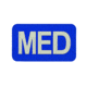 Vanquest Gear MED Medical Glow In The Dark Patch, Blue, Small, 9ZMEDI-175-BLU-GITD