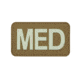 Vanquest Gear MED Medical Glow In The Dark Patch, Coyote Tan, Small, 9ZMEDI-175-CT-GITD