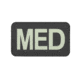Vanquest Gear MED Medical Glow In The Dark Patch, Wolf Gray, Small, 9ZMEDI-175-WG-GITD