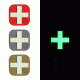 Vanquest Gear Medical Cross - Glow In The Dark Patch