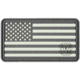 Vanquest Gear US Flag / Left-Star - Glow In The Dark Patch, Wolf Gray, 9ZUSFGL-275-WG-GITD
