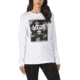 Vans Boxed Logo Floral Long Sleeve Boyfriend T-Shirt - Womens, White, Extra Small, VN0A3TA7WHT-XSmall