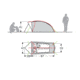 Vaude Hogan Ultralight 2 Pers Tent, Orange 723050
