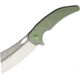 VDK Knives War Admiral Framelock Folding Knife, Green stonewash finish titanium handle, VDK017