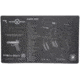 Vector Optics Gun Cleaning Bench Mat, Glock, 0.09in Thickness, Black, SCBM-02