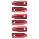 Vector Optics Snap Caps, Pistol, 9mm Luger, 6 Rounds/ Pack, w/ Sling, Red, SCSC-04
