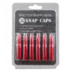 Vector Optics Snap Caps, Rifle, 7.62x39mm, 6 Rounds/ Pack, w/ Sling, Red, SCSC-02