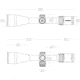 Vector Optics Continental X6 2.5-15x56 30 mm Tube Fiber Rifle Scope, Second Focal Plane