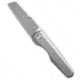Vero Engineering Neuron Non-Flipper Folding Knife, 2.76in, Bohler M390 Stainless Steel, Sheepsfoot Blade, Titanium, Gray Handle, Belt Satin, Gray/Gray, 6.30 inch, BHQ-209219