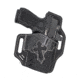Versacarry Guardian Holster - Arc Angel Design - Owb - Black Base / Vintage Black Patch - Pink Thread, Size 3, Black, UGA3BLK-B-P