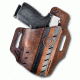 VersaCarry Underground Premium Guardian OWB Holster, Formula 1, Water Buffalo Leather, Black/Distressed Brown, Subcompact UGF3BRN