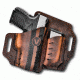 VersaCarry Underground Premium Guardian OWB Holster w/Mag Pouch, Formula 1, Water Buffalo Leather, Black/Distressed Brown, 1911/Micro UGMF2BRN