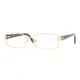 Versace VE 1177 Eyeglasses Styles -  Gold Frame w/Non-Rx 52 mm Diameter Lenses, 1002-5216
