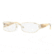 Versace VE 1179 Eyeglasses Styles -  Platinum Frame w/Non-Rx 50 mm Diameter Lenses, 1221-5017