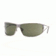 Versace VE 2040 Sunglasses Styles Gunmetal Frame / Green Lenses, 100171-7409