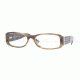 Versace VE3109B Progressive Eyeglasses Metallic Horn Striped Frame / 50 mm Prescription Lenses, 773-5016
