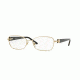 Versace VE1210BM Single Vision Prescription Eyeglasses 1252-54 - Pale Gold Frame