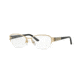 Versace VE1215B Progressive Prescription Eyeglasses 1002-53 - Gold Frame, Demo Lens Lenses