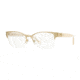 Versace VE1222 Eyeglass Frames 1196-53 - Brushed Gold Frame