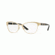 Versace VE1233Q Eyeglass Frames 1339-53 - Brushed Pale Gold Frame