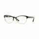 Versace VE1233Q Eyeglass Frames 1366-53 - Black/pale Gold Frame