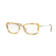 Versace VE1243 Progressive Prescription Eyeglasses 1400-52 - Pale Gold / Havana Frame