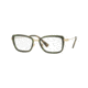 Versace VE1243 Progressive Prescription Eyeglasses 5183-52 - Pale Gold/green Havana Frame